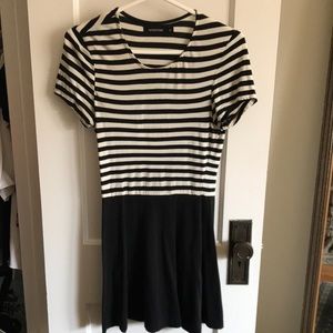 Sweet Parisian Black & White Dress